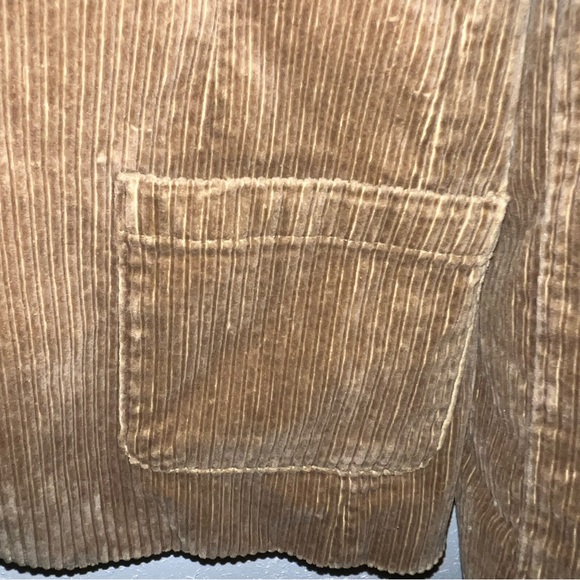 Lands' End Camel Brown Corduroy Cotton Blend Blazer Jacket Size Medium. - Picture 5 of 13
